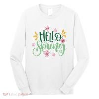Hello Spring Flowers Long Sleeve Shirt thumb 0