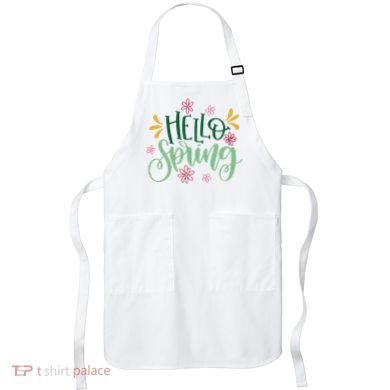 Hello Spring Flowers Apron