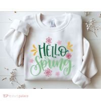 Hello Spring Flowers Sweatshirt thumb 2