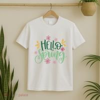 Hello Spring Flowers T-Shirt thumb 2