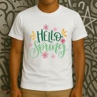 Hello Spring Flowers T-Shirt thumb 3