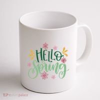 Hello Spring Flowers Coffee Mug thumb 1