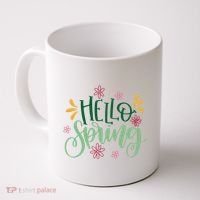 Hello Spring Flowers Coffee Mug thumb 0