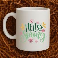 Hello Spring Flowers Coffee Mug thumb 2