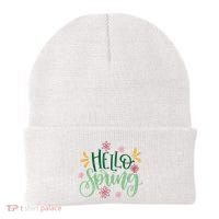Hello Spring Flowers Beanie thumb 0