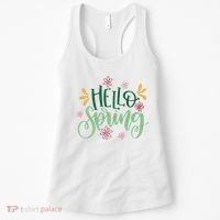 Hello Spring Flowers Women's Tank Top thumb 0