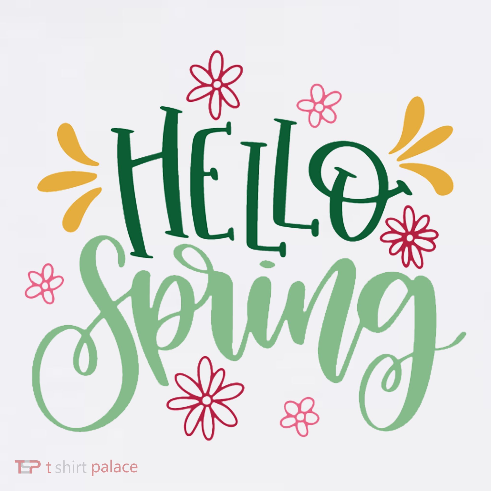Hello Spring Flowers Women's Tank Top