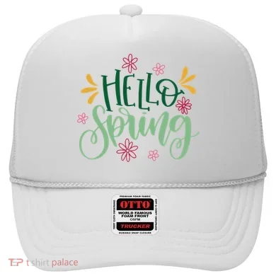 Hello Spring Flowers Hat