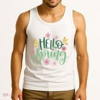 Hello Spring Flowers Tank Top thumb 3