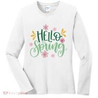 Hello Spring Flowers Women's Long Sleeve Shirt thumb 0