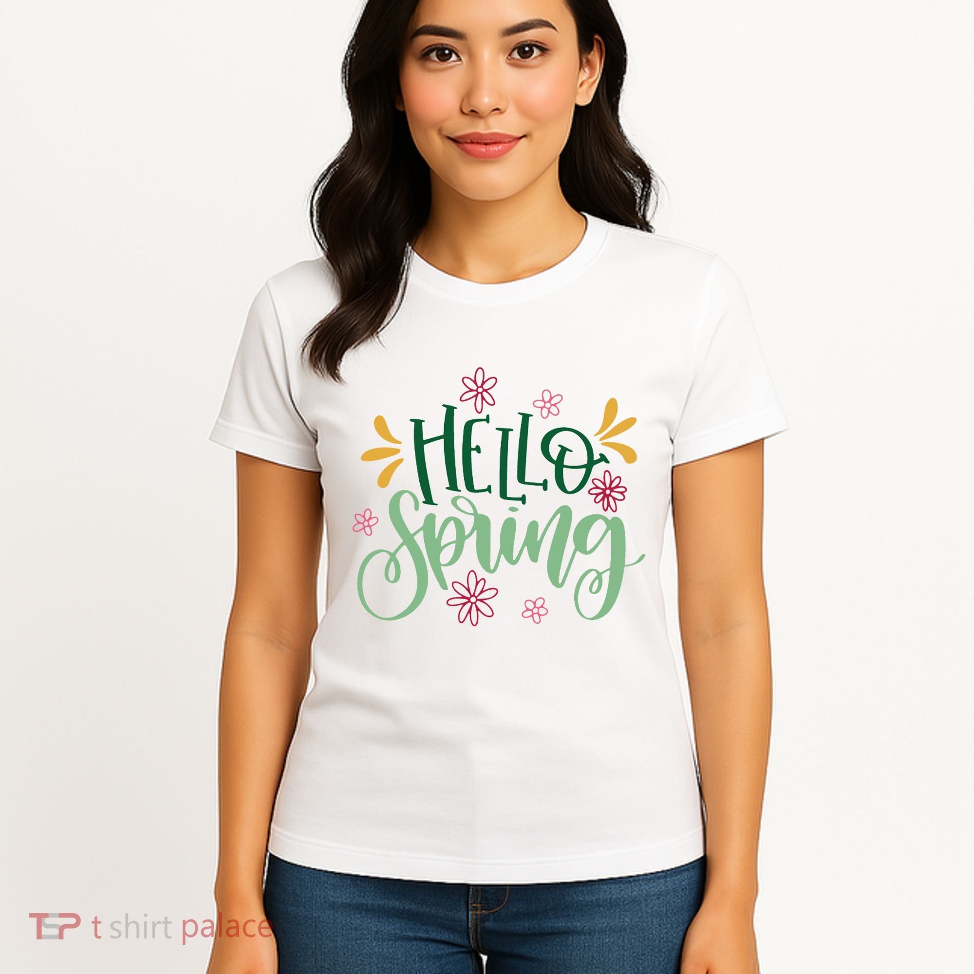 Hello Spring Flowers Women's T-Shirt