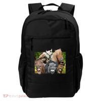 Horses Selfie Funny Backpack thumb 0