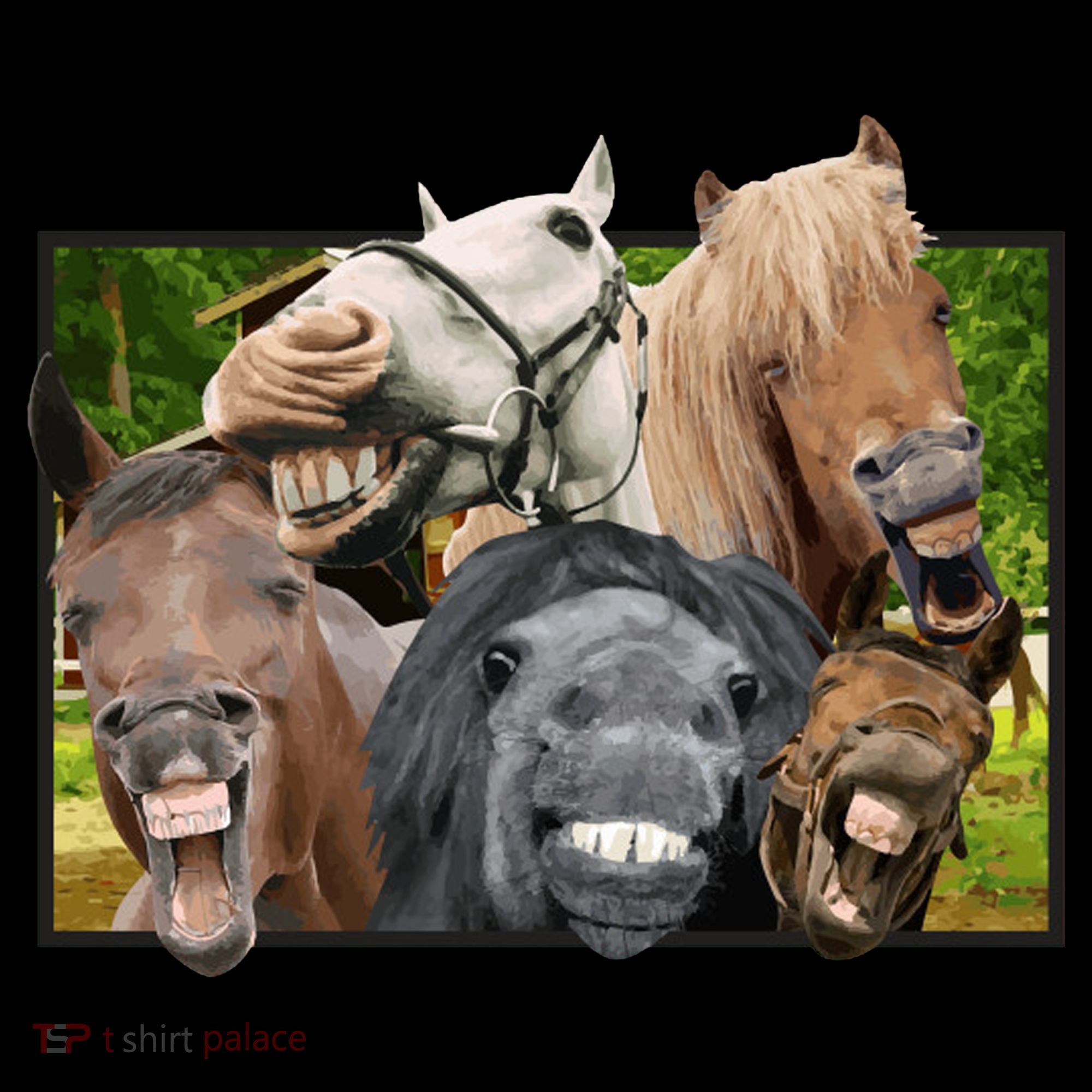 Horses Selfie Funny Toddler Hoodie