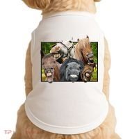 Horses Selfie Funny Doggie Tank thumb 0