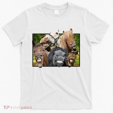 Horses Selfie Funny T-Shirt