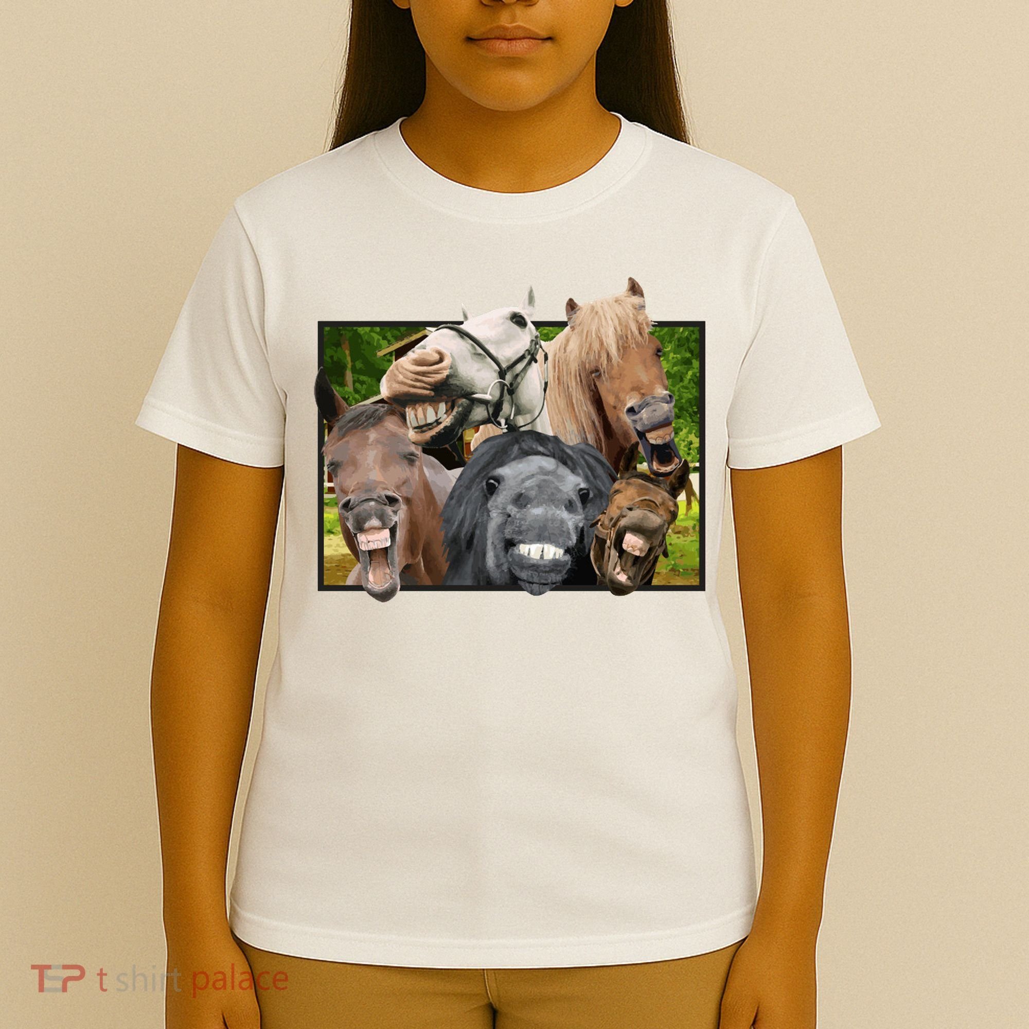 Horses Selfie Funny T-Shirt