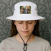 Horses Selfie Funny Bucket Hat thumb 3