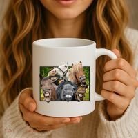 Horses Selfie Funny Coffee Mug thumb 3