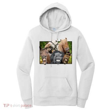 Horses Selfie Funny Women's Hoodie