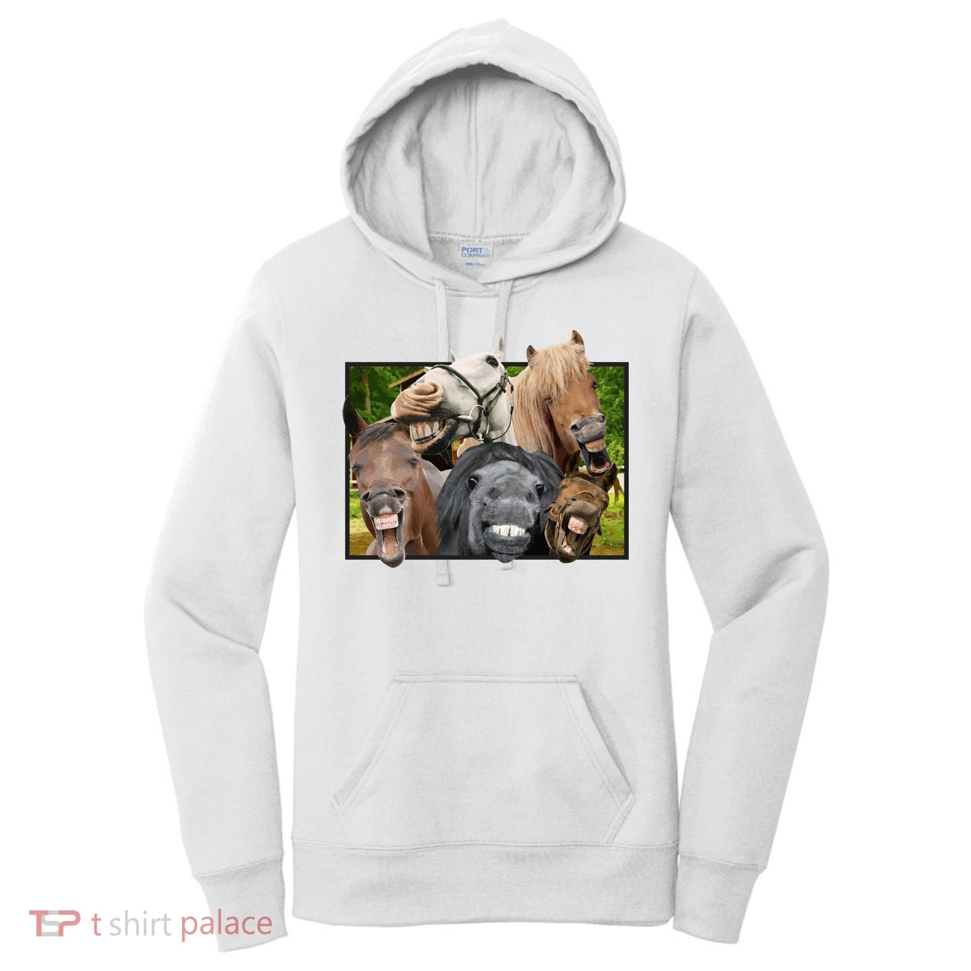 Horses Selfie Funny Women's Hoodie