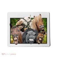 Horses Selfie Funny Mousepad thumb 0