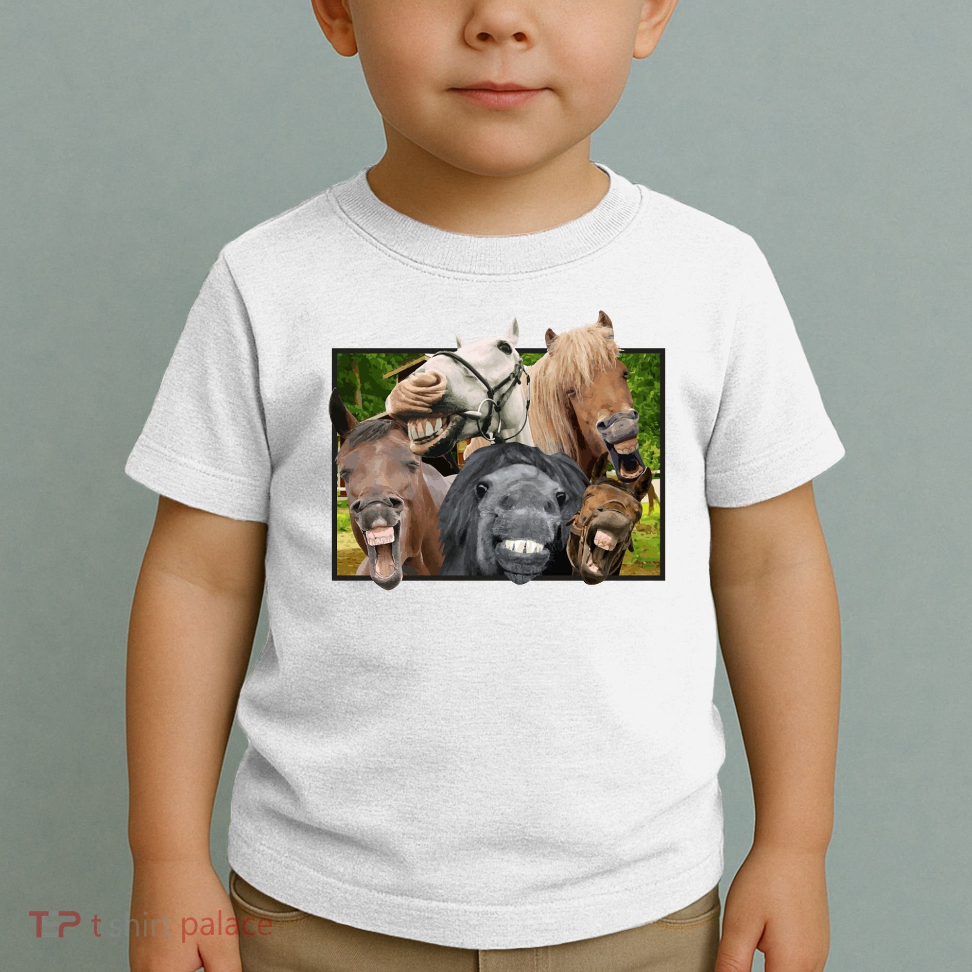 Horses Selfie Funny Toddler T-Shirt