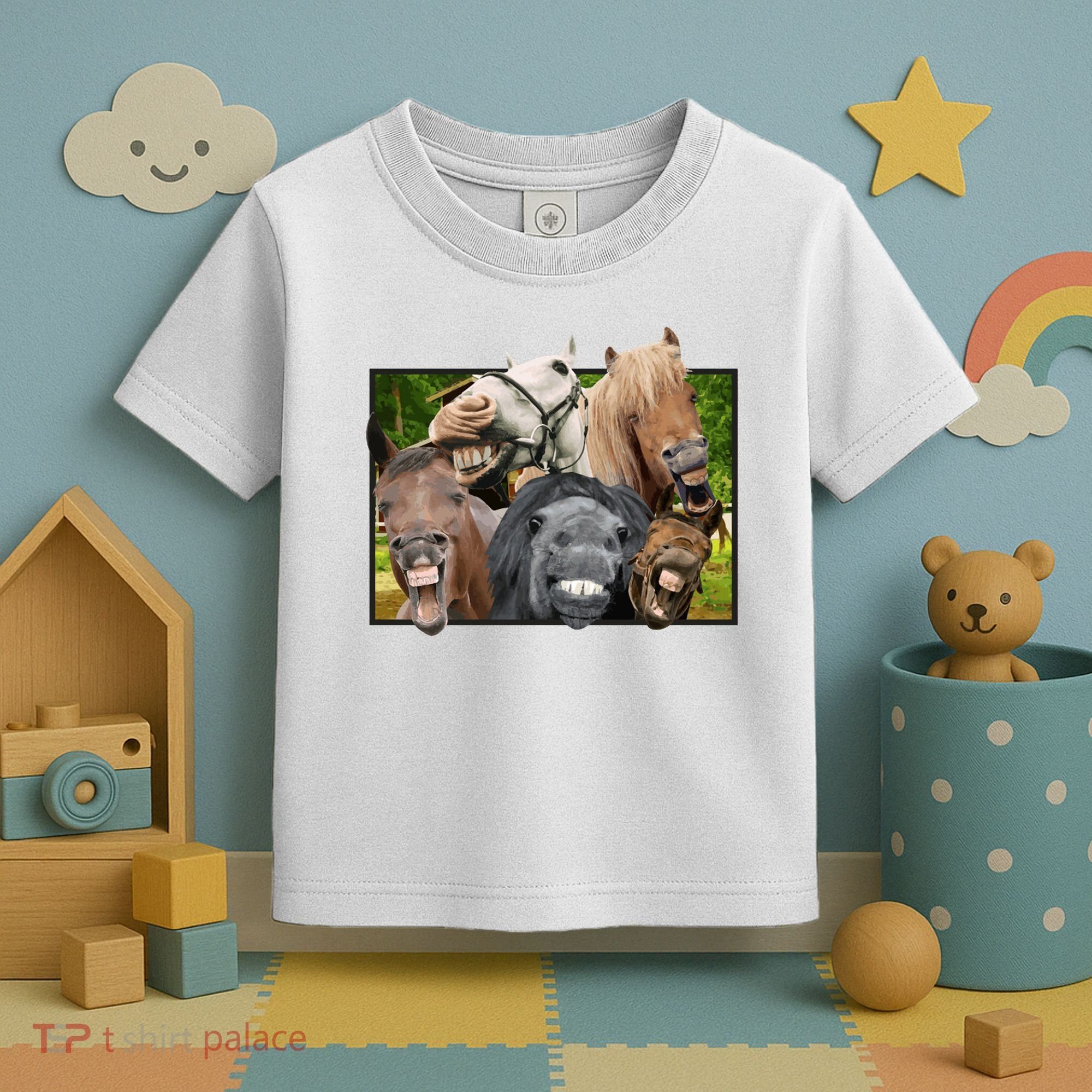 Horses Selfie Funny Toddler T-Shirt