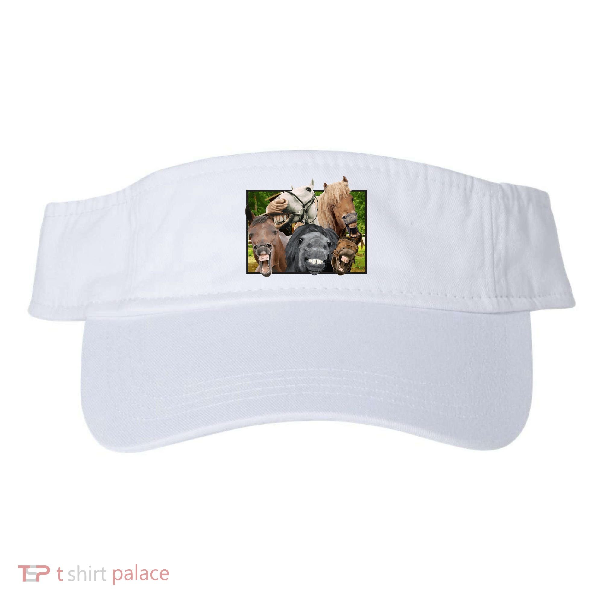 Horses Selfie Funny Visor