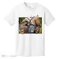 Horses Selfie Funny Kids T-Shirt thumb 0