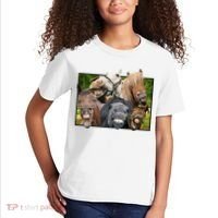 Horses Selfie Funny Kids T-Shirt thumb 2