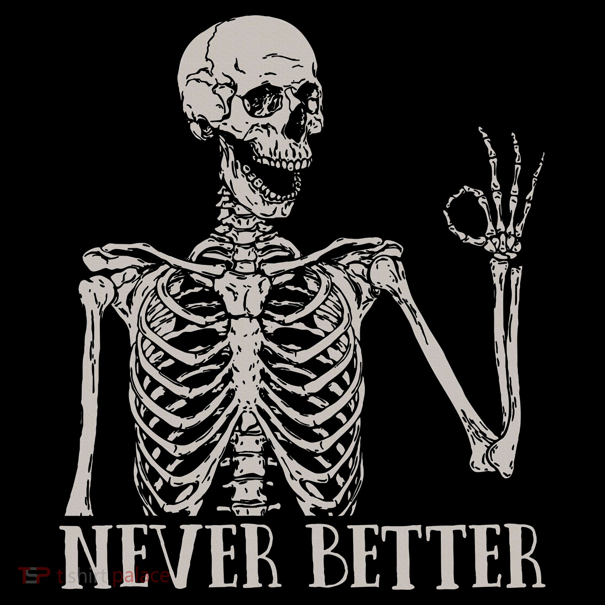 Halloween S For Women Never Better Skeleton Funny Skull Sweatshirt