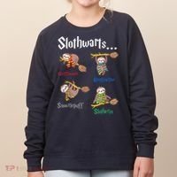 Harry Slothwarts Funny Birthday Gift Sloth Women's Sweatshirt thumb 0