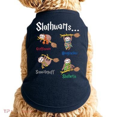Harry Slothwarts Funny Birthday Gift Sloth Doggie Tank
