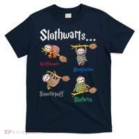 Harry Slothwarts Funny Birthday Gift Sloth T-Shirt thumb 0