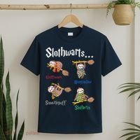 Harry Slothwarts Funny Birthday Gift Sloth T-Shirt thumb 2