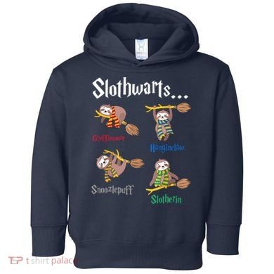 Harry Slothwarts Funny Birthday Gift Sloth Toddler Hoodie