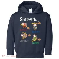 Harry Slothwarts Funny Birthday Gift Sloth Toddler Hoodie thumb 0