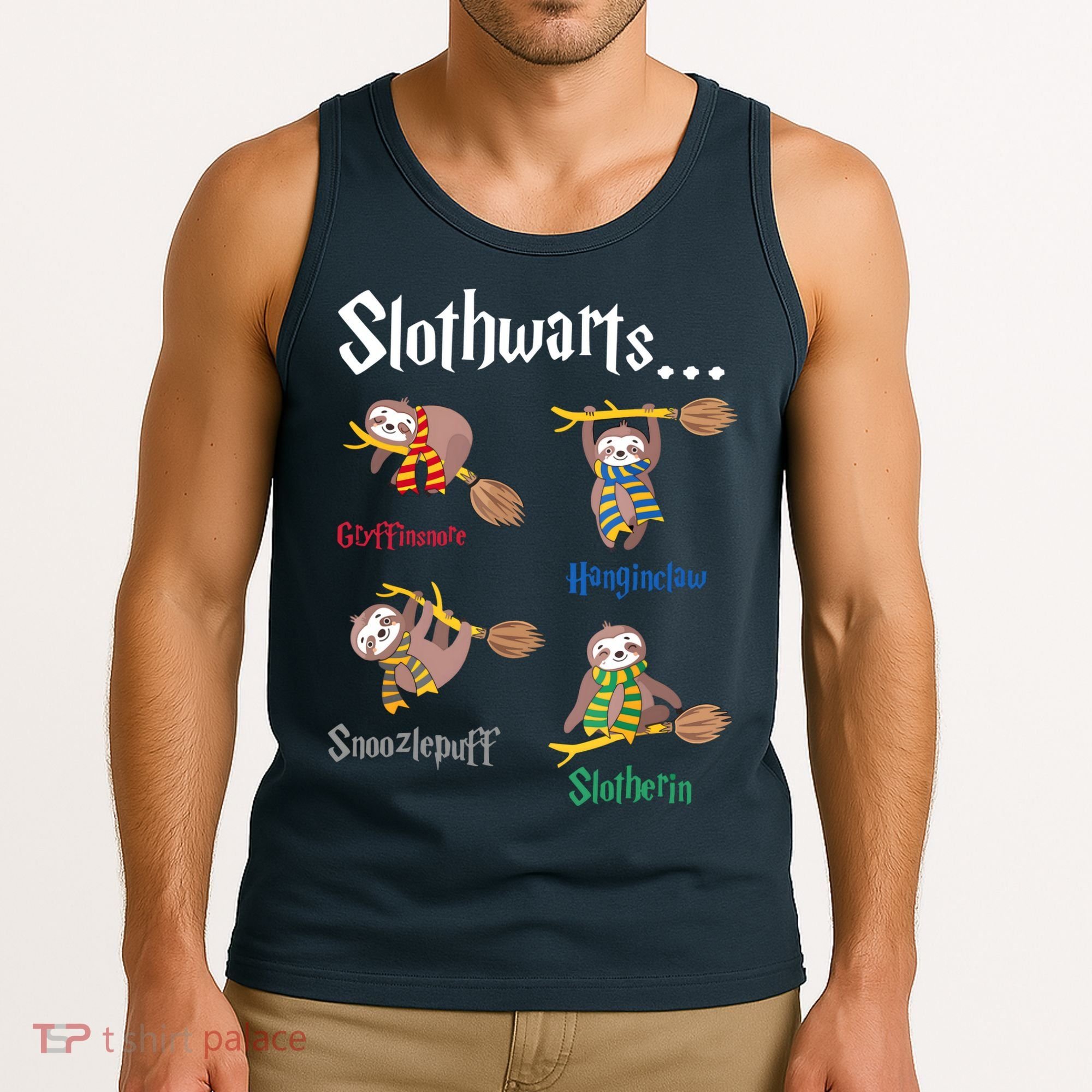 Harry Slothwarts Funny Birthday Gift Sloth Tank Top