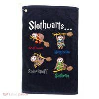 Harry Slothwarts Funny Birthday Gift Sloth Golf Towel thumb 0