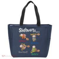 Harry Slothwarts Funny Birthday Gift Sloth Tote Bag thumb 0