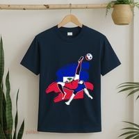Haiti Soccer Fans Jersey Pride Proud Haitian Football Lovers T-Shirt thumb 2