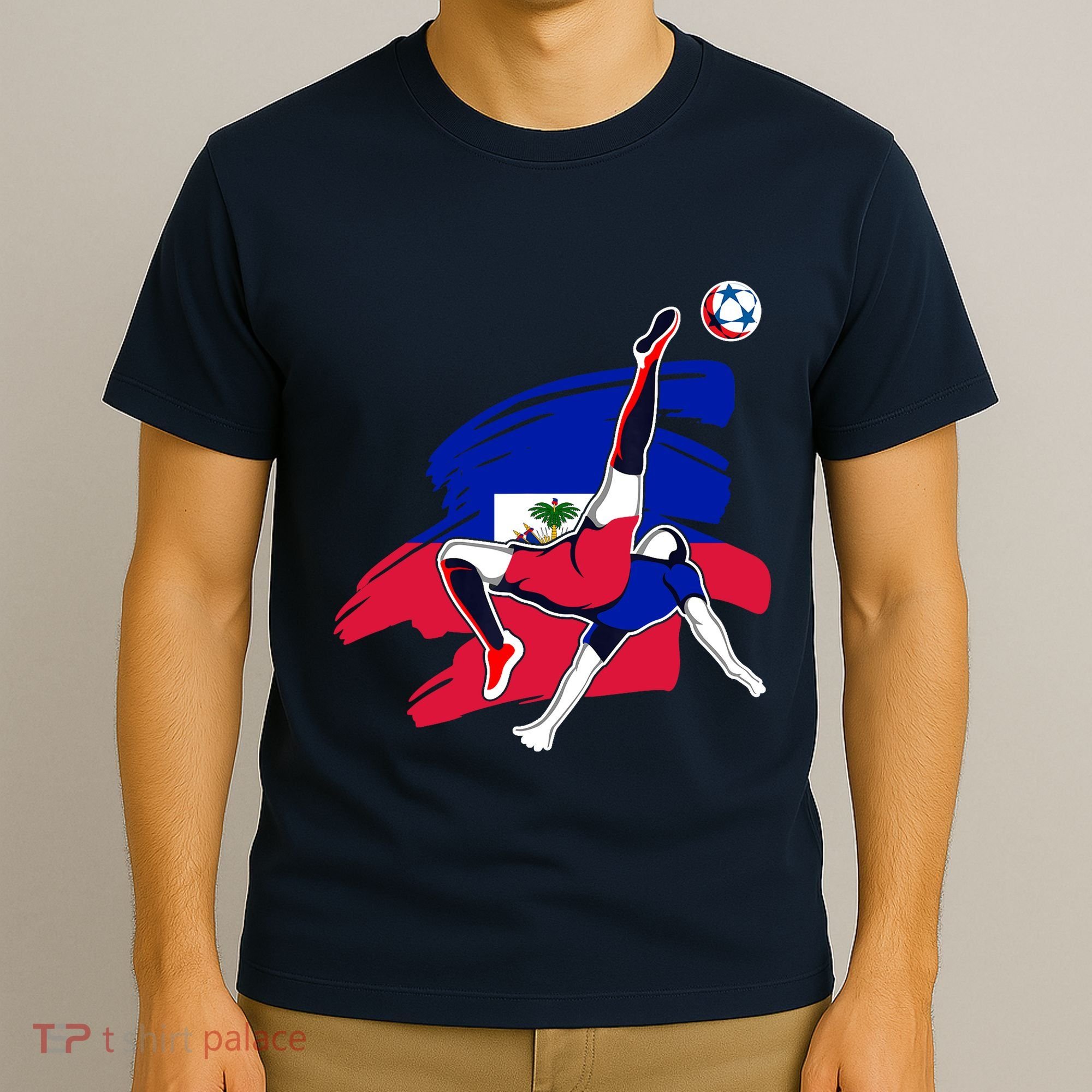 Haiti Soccer Fans Jersey Pride Proud Haitian Football Lovers T-Shirt