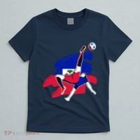 Haiti Soccer Fans Jersey Pride Proud Haitian Football Lovers T-Shirt thumb 5