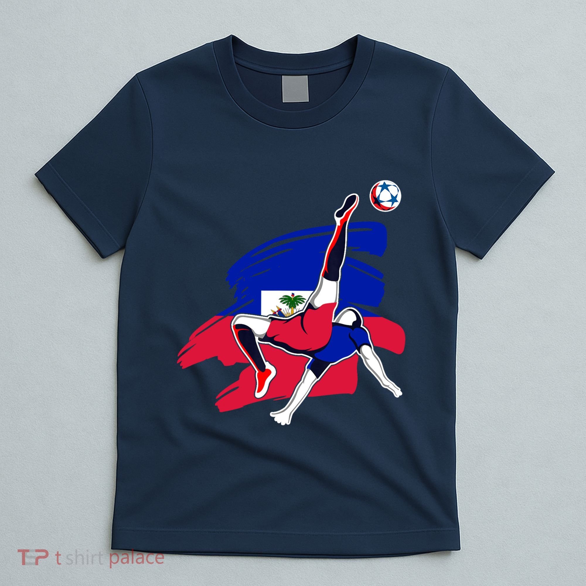 Haiti Soccer Fans Jersey Pride Proud Haitian Football Lovers T-Shirt