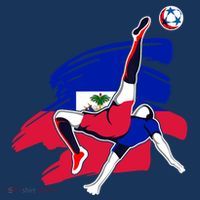 Haiti Soccer Fans Jersey Pride Proud Haitian Football Lovers Women's Hoodie thumb 2