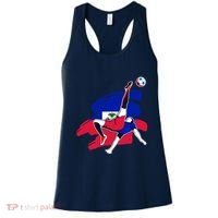 Haiti Soccer Fans Jersey Pride Proud Haitian Football Lovers Women's Tank Top thumb 0