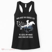 Horse Shirts For Women: Into The Forest I Go Horse Riding TShirt Women's Tank Top thumb 0