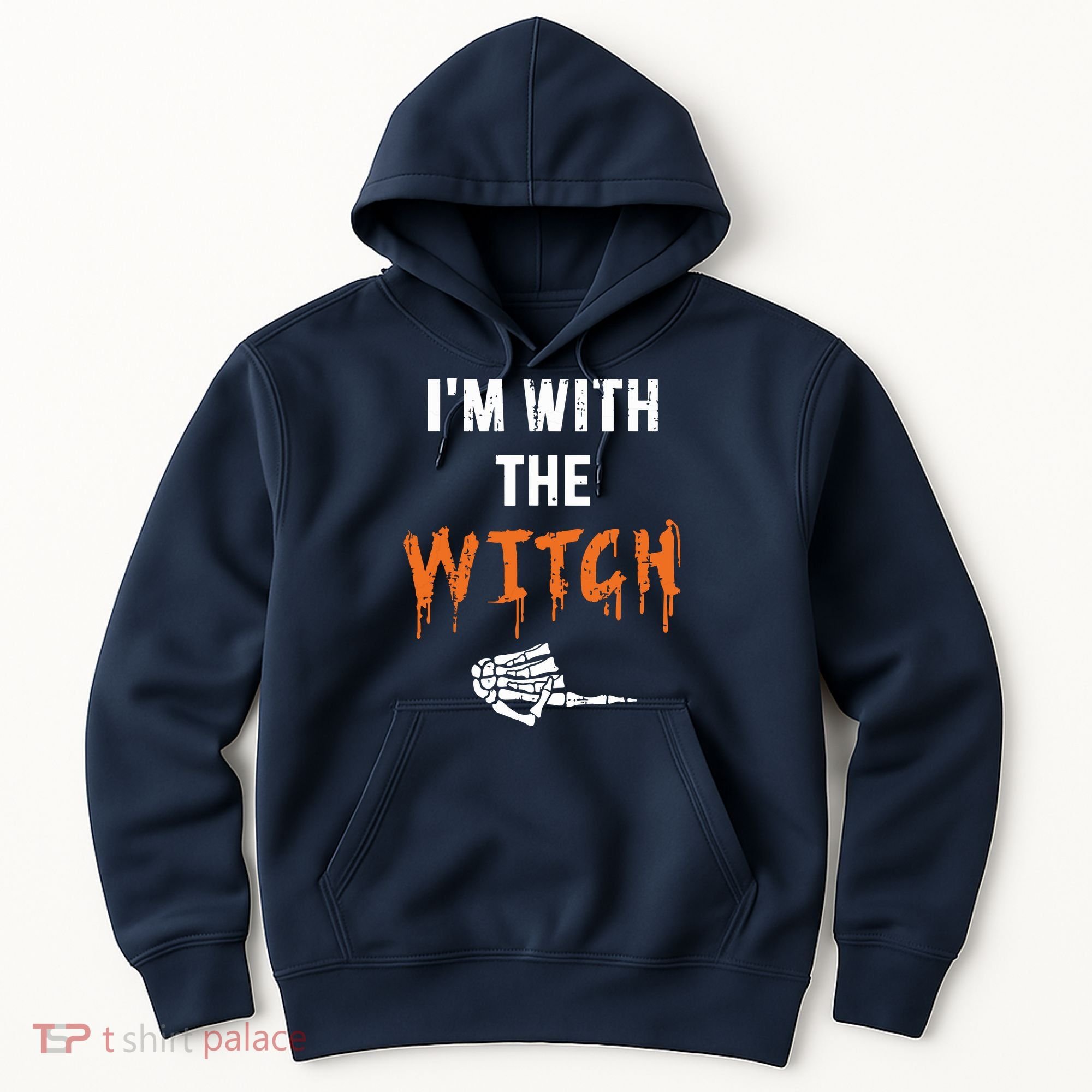 Halloween Shirt For Husbands I'm With The Witch She Be Crazy Hoodie
