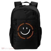 Happiness Smiley Face Be Happy Inspirational Backpack thumb 0