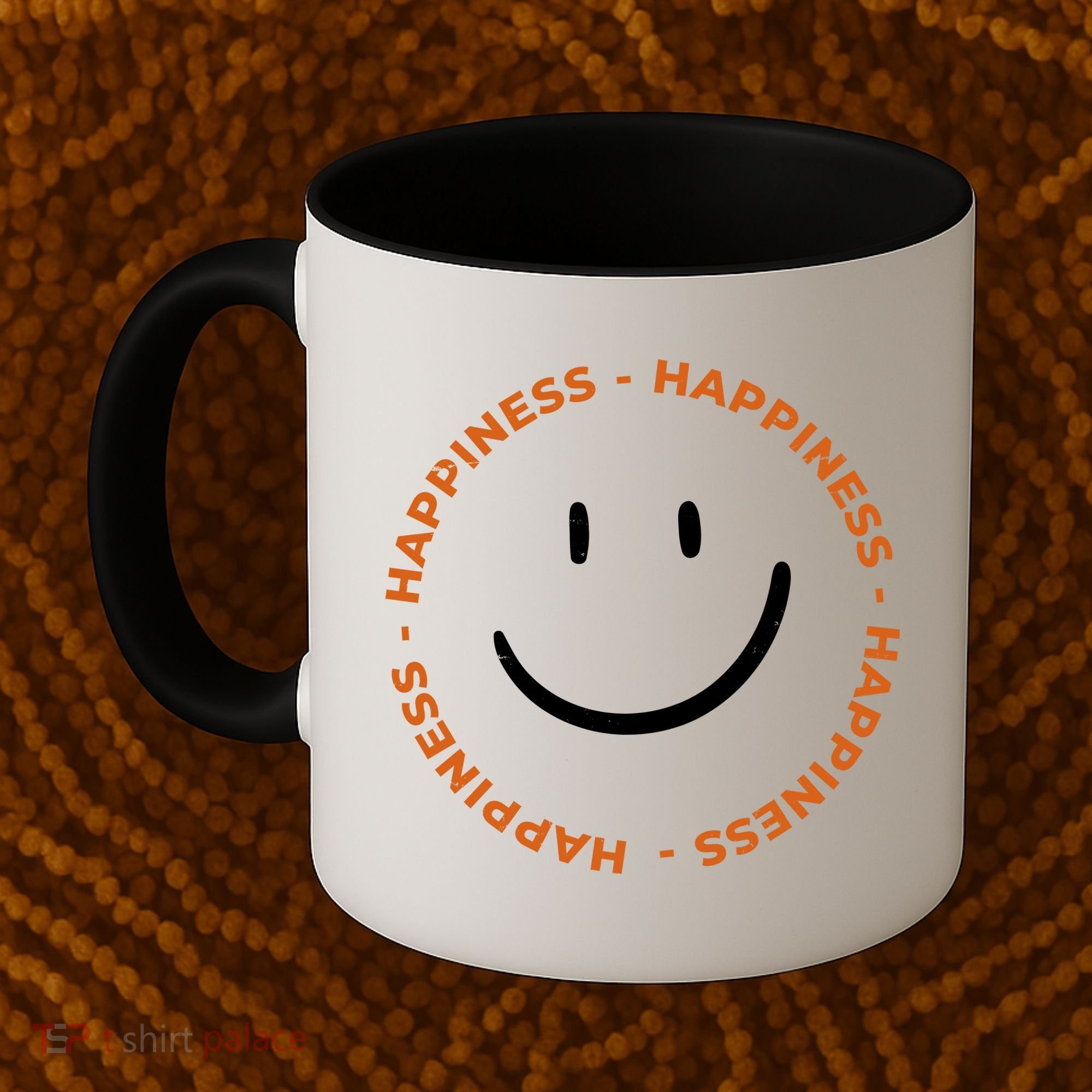 Happiness Smiley Face Be Happy Inspirational Coffee Mug